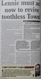 Match Report: Brentford vs Luton Town FC (18th Sep 1999)