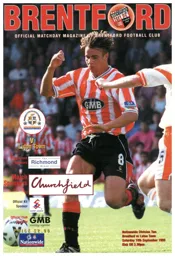 Programme: Brentford vs Luton Town FC (18th Sep 1999)