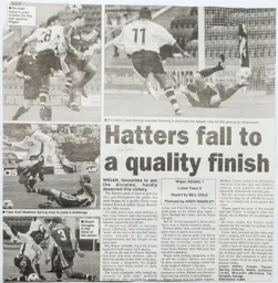 Match Report: Wigan Athletic vs Luton Town FC (2nd Oct 1999)