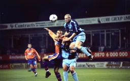 Neil Midgley puts the Chairboys defence under pressure but we get our usual home draw against them