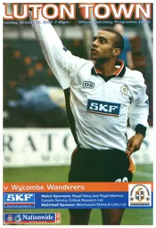 Programme: Luton Town FC vs Wycombe Wanderers (19th Oct 1999)