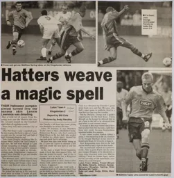 Match Report: Luton Town FC vs Kingstonian (30th Oct 1999)