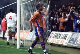 Liam George celebrates scoring our second