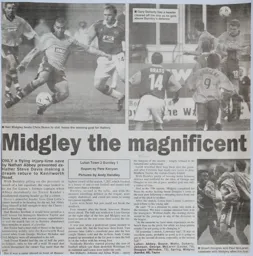 Match Report: Luton Town FC vs Burnley (6th Nov 1999)