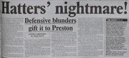 Match Report: Luton Town FC vs Preston North End (23rd Nov 1999)