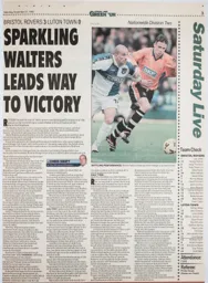 Match Report: Bristol Rovers vs Luton Town FC (27th Nov 1999)