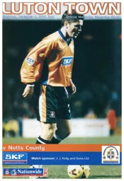 Programme: Luton Town FC vs Notts County (4th Dec 1999)