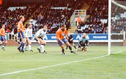 Liam George pounces for our first goal, leaving keeper Taylor on his knees