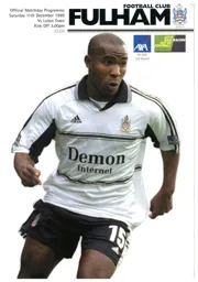 Programme: Fulham vs Luton Town FC (11th Dec 1999)