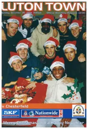 Programme: Luton Town FC vs Chesterfield (26th Dec 2000)