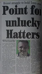 Match Report: Bristol City vs Luton Town FC (28th Dec 2000)