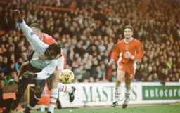 Stuart Douglas illegally blocked and like in this photo defences were on top in a 0-0 draw