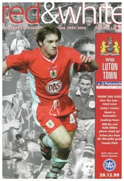 Programme: Bristol City vs Luton Town FC (28th Dec 2000)