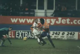 Stuart Douglas looking to add another but the Town had to settle for 4 against a side that was to be relegated