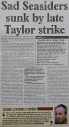 Match Report: Blackpool vs Luton Town FC (15th Jan 2000)