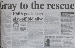 Match Report: Luton Town FC vs Stoke City (8th Feb 2000)