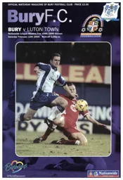 Programme: Bury vs Luton Town FC (12th Feb 2000)