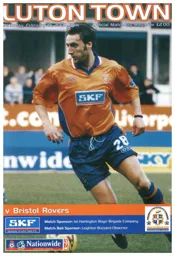Programme: Luton Town FC vs Bristol Rovers (19th Feb 2000)