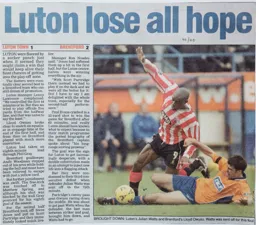 Match Report: Luton Town FC vs Brentford (26th Feb 2000)