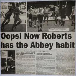 Match Report: Luton Town FC vs Brentford (26th Feb 2000)