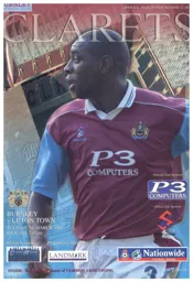 Programme: Burnley vs Luton Town FC (7th Mar 2000)