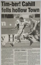 Match Report: Luton Town FC vs Millwall (11th Mar 2000)