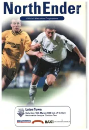 Programme: Preston North End vs Luton Town FC (18th Mar 2000)
