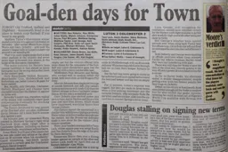 Match Report: Luton Town FC vs Colchester United (1st Apr 2000)