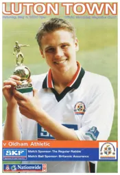 Programme: Luton Town FC vs Oldham Athletic (6th May 2000)