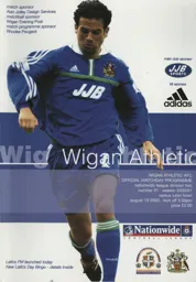 Programme: Wigan Athletic vs Luton Town FC (19th Aug 2000)