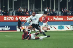 Liam George rides a tackle