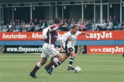 Liam George bursts through the Northampton defence