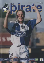 Programme: Bristol Rovers vs Luton Town FC (30th Sep 2000)
