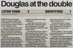 Match Report: Luton Town FC vs Brentford (21st Oct 2000)