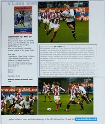 Match Report: Luton Town FC vs Brentford (21st Oct 2000)