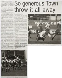Match Report: Luton Town FC vs Wrexham (28th Oct 2000)