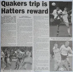 Match Report: Luton Town FC vs Rushden & Diamonds (17th Nov 2000)