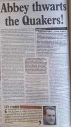 Match Report: Darlington vs Luton Town FC (9th Dec 2000)