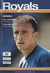 Programme: Reading vs Luton Town FC (23rd Dec 2000)