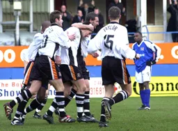 Matt Spring has just scored Town`s first goal
