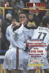 Programme: Bournemouth vs Luton Town FC (1st Jan 2001)
