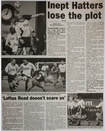 Match Report: Luton Town FC vs Wycombe Wanderers (12th Jan 2001)