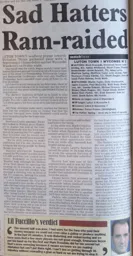 Match Report: Luton Town FC vs Wycombe Wanderers (12th Jan 2001)