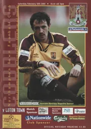 Programme: Northampton Town vs Luton Town FC (10th Feb 2001)