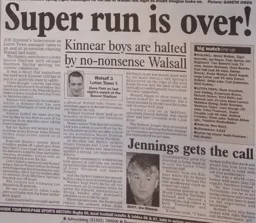 Match Report: Walsall vs Luton Town FC (20th Feb 2001)