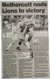 Match Report: Millwall vs Luton Town FC (10th Mar 2001)