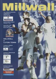 Programme: Millwall vs Luton Town FC (10th Mar 2001)