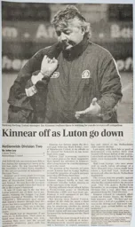 Match Report: Luton Town FC vs Rotherham United (24th Apr 2001)