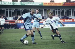 Liam George searches for the ball