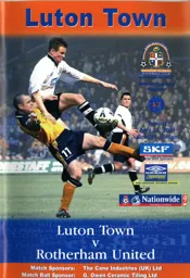 Programme: Luton Town FC vs Rotherham United (24th Apr 2001)